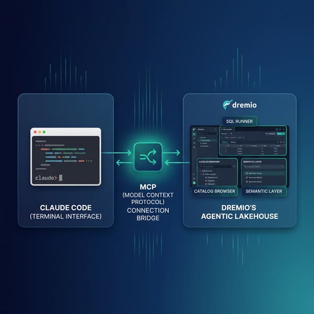 Claude Code connecting to Dremio Agentic Lakehouse via MCP